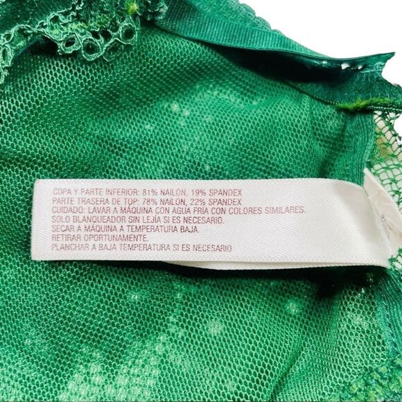 10/$25🦋 Gilligan & O'Malley Green Lace Y-Back Front Close Bralette - Size XS - Picture 15 of 16